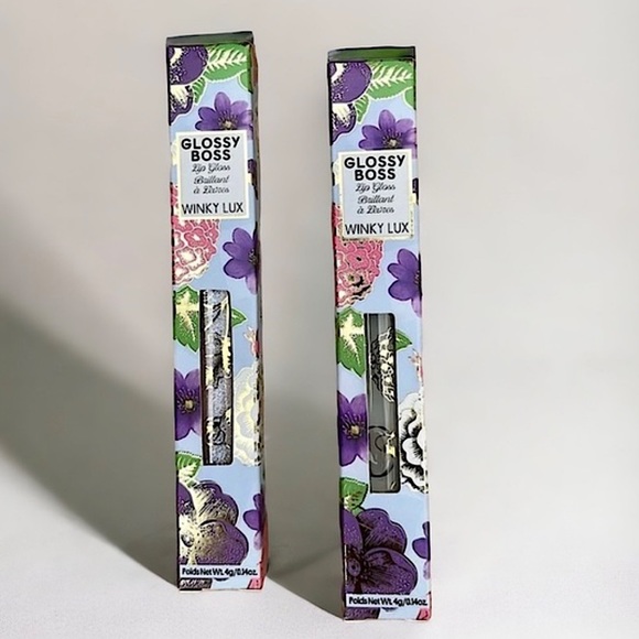 BNIB 2 Glossy Boss Lip Gloss winky lux in on the rocks and birthday cake - Picture 1 of 10